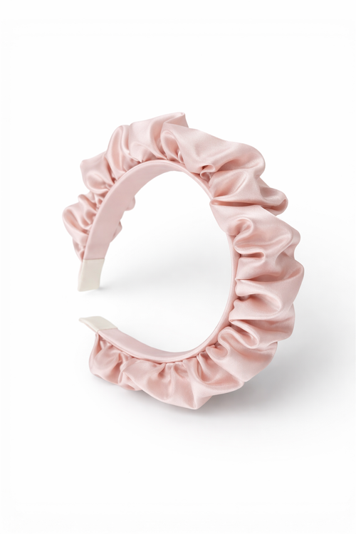 The Satin Ruffle Crown Headband