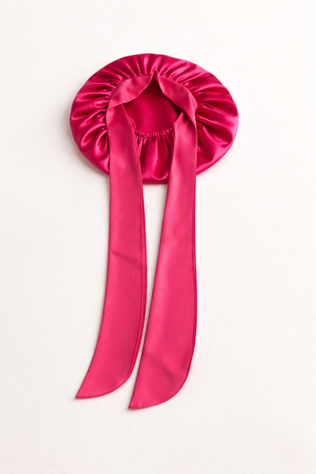 Luxury Double-Layer Satin Tie Bonnet
