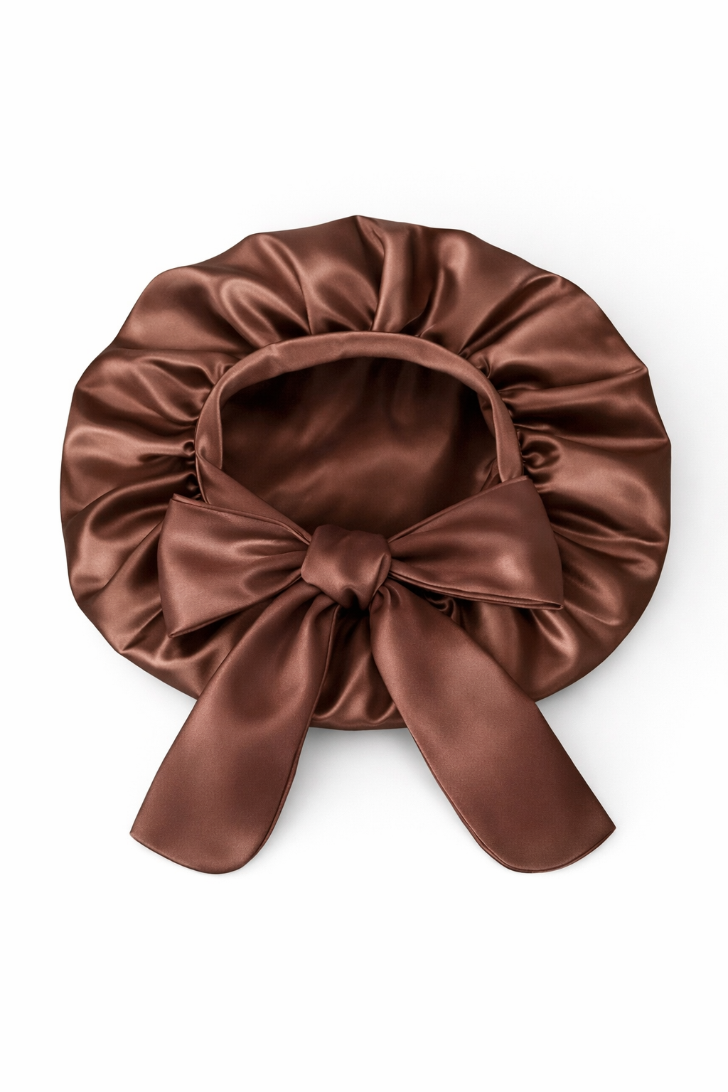 Luxury Double-Layer Satin Tie Bonnet