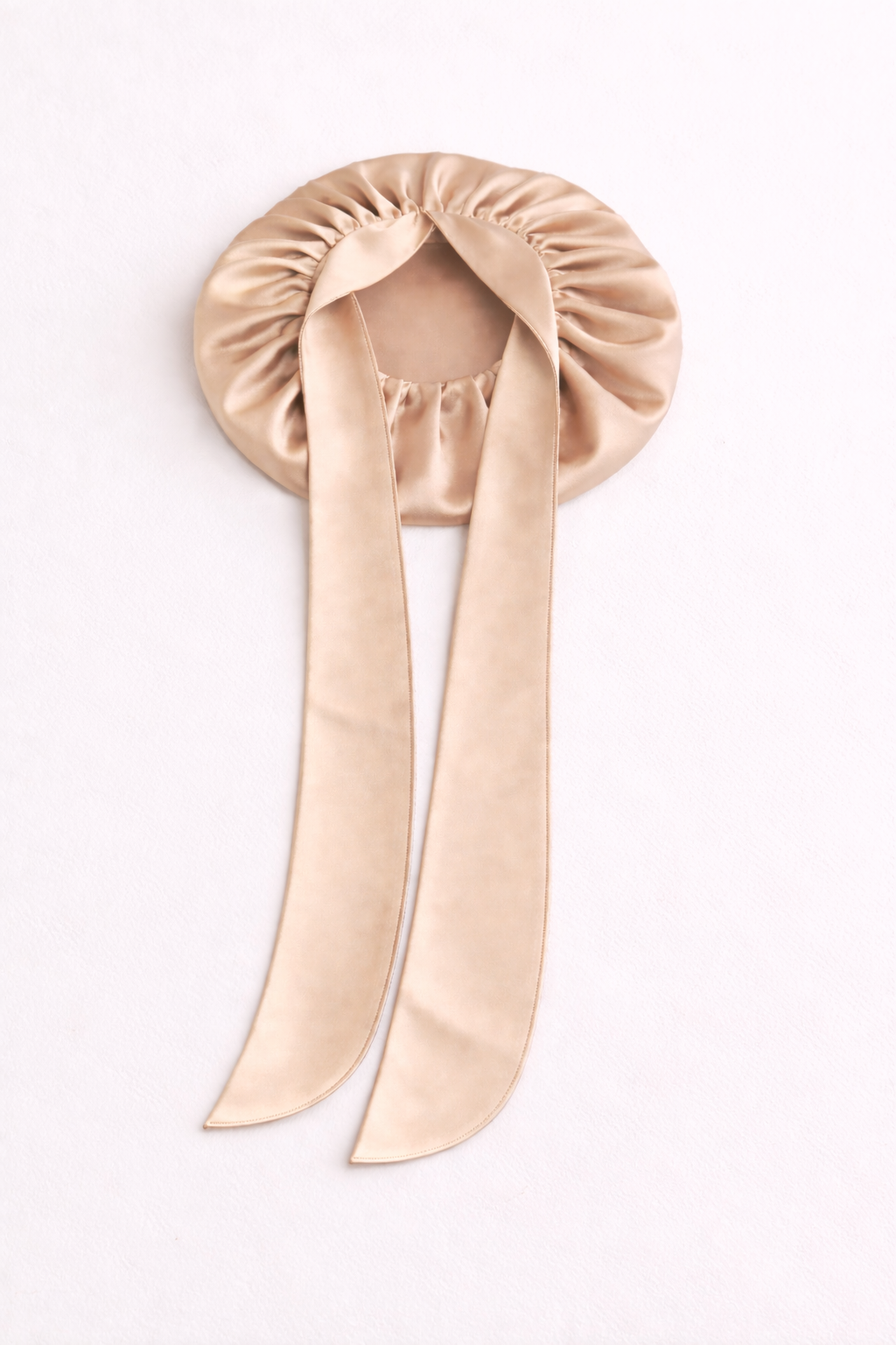 Luxury Double-Layer Satin Tie Bonnet