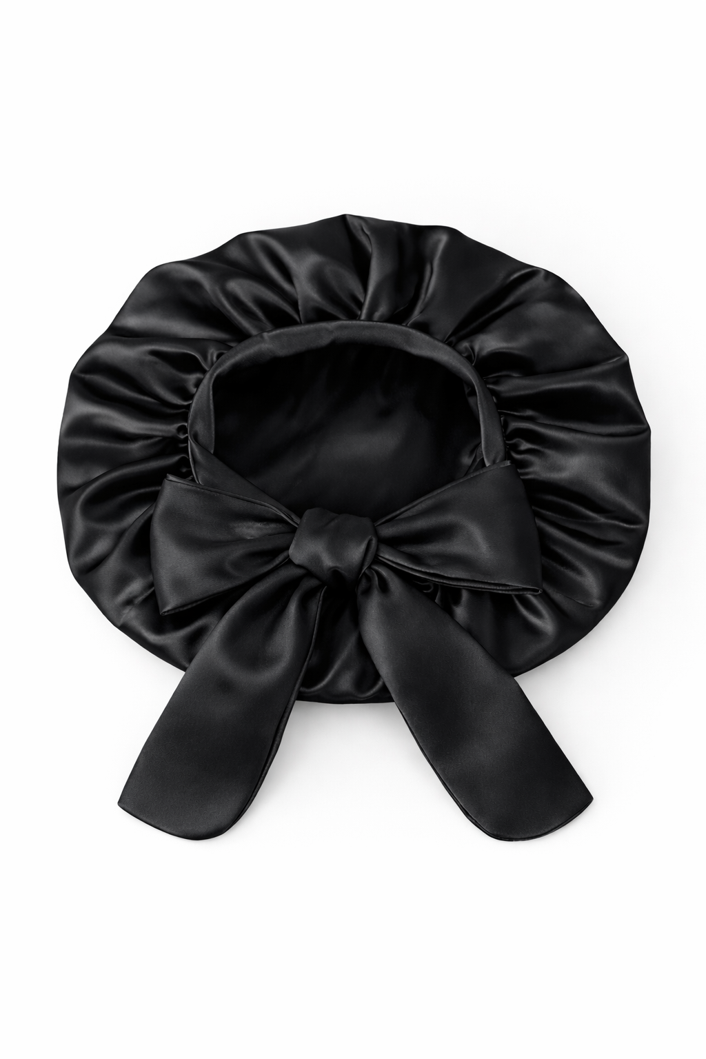 Luxury Double-Layer Satin Tie Bonnet