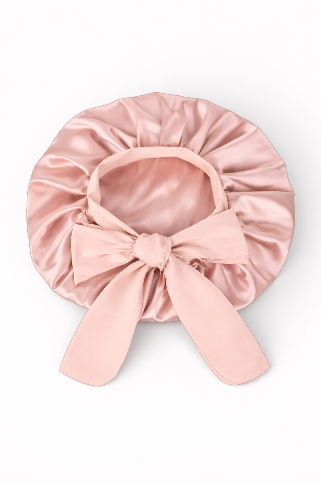 Luxury Double-Layer Satin Tie Bonnet