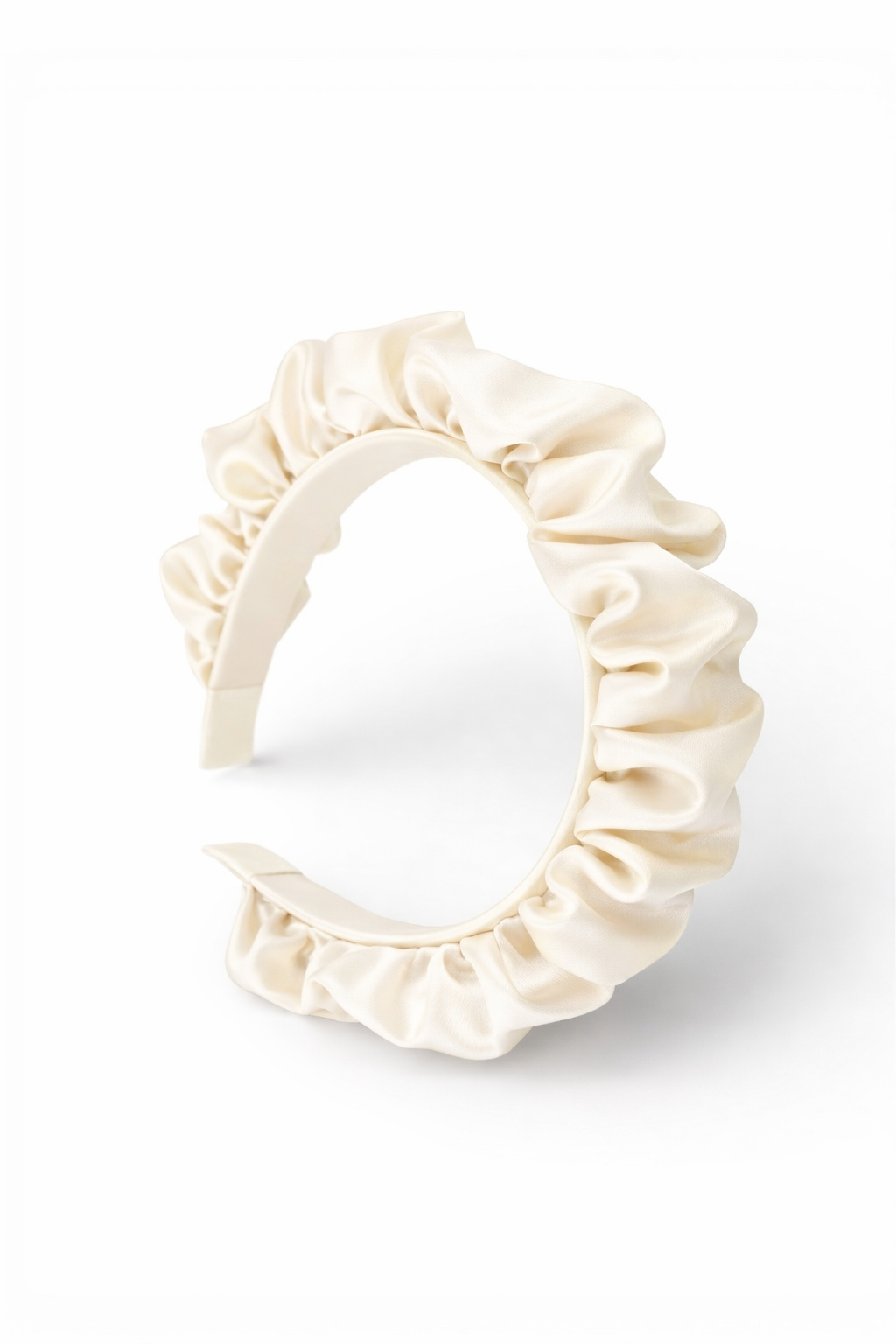 The Satin Ruffle Crown Headband